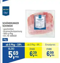 Metro Schönbrunner Schinken Angebot