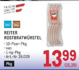 Metro REITER ROSTBRATWÜRSTEL Angebot
