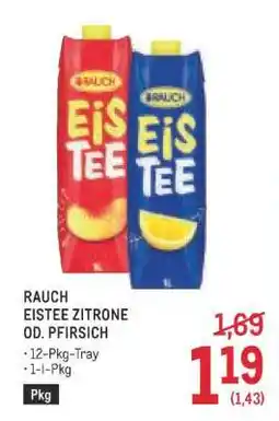 Metro Rauch Eistee Zitrone od. Pfirsich Angebot