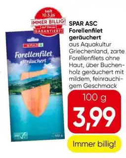 Eurospar SPAR ASC Forellenfilet geräuchert Angebot