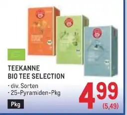 Metro TEEKANNE BIO TEE SELECTION Angebot