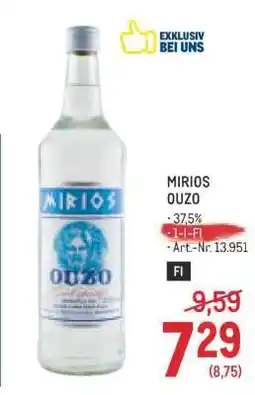 Metro Mirios Ouzo Angebot
