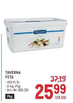 Metro TAVERNA FETA Angebot