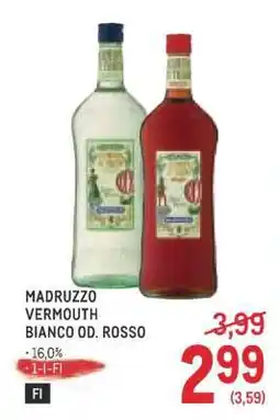 Metro MADRUZZO VERMOUTH BIANCO OD. ROSSO Angebot