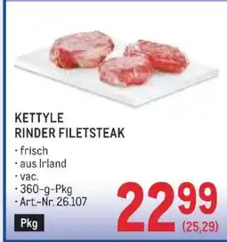 Metro KETTYLE RINDER FILETSTEAK Angebot