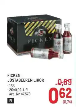 Metro Ficken Jostabeeren Likör Angebot