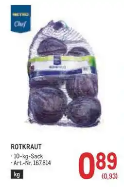 Metro ROT KRAUT Angebot