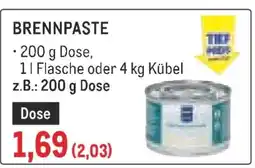 Brennpaste 200 g Angebot bei Metro
