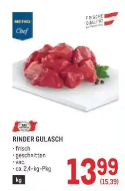 Metro Rinder Gulasch Angebot
