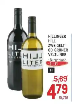 Metro Hillinger Hill Zweigelt od. Grüner Veltliner Angebot
