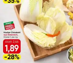 Eurospar frischer Chinakohl Angebot