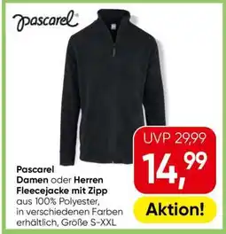 Eurospar Pascarel Damen oder Herren Fleecejacke mit Zipp Angebot