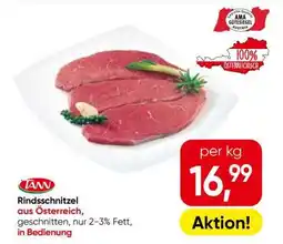 Eurospar RINDSSCHNITZEL Angebot