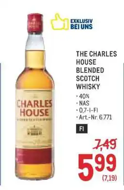 Metro The Charles House Blended Scotch Whisky Angebot