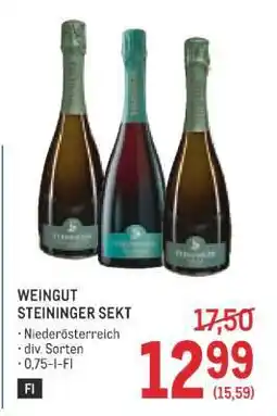 Metro Weingut Steininger Sekt Angebot