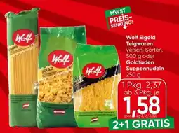 Eurospar Wolf Eigold Teigwaren Angebot