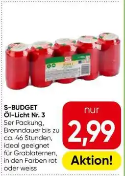 Eurospar S-BUDGET Öl-Licht Nr. 3 Angebot