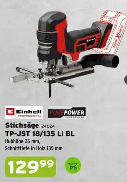 Salzburger Lagerhaus Einhell Stichsäge TP-JST 18/135 Li BL Angebot