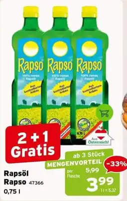 Salzburger Lagerhaus Rapsöl Rapso Angebot