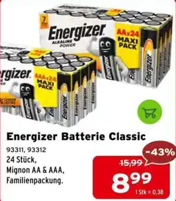 Salzburger Lagerhaus Energizer Batterie Classic Angebot