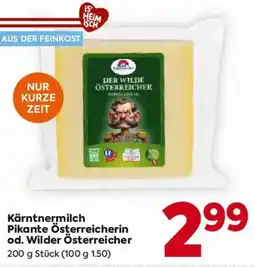 Billa Kärntnermilch Pikante Österreicherin od. Wilder Österreicher Angebot