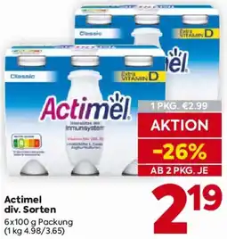 Billa Actimel Angebot