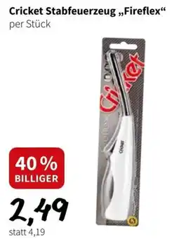 Der Grissemann Cricket Stabfeuerzeug Fireflex Angebot