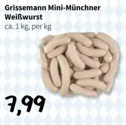Der Grissemann Grissemann Mini-Münchner Weißwurst Angebot