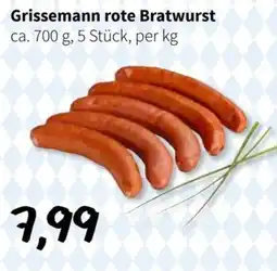 Der Grissemann Grissemann rote Bratwurst Angebot