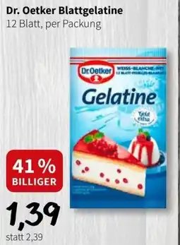 Der Grissemann Dr. Oetker Blattgelatine Angebot