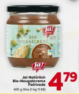 Billa Ja! Natürlich Bio-Nougatcreme Fairtrade Angebot