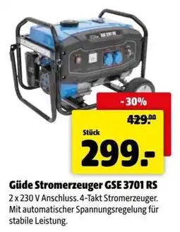 Der Grissemann Güde Stromerzeuger GSE 3701 RS Angebot