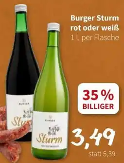 Der Grissemann Burger Sturm rot oder weiß Angebot