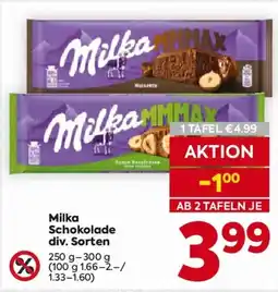 Billa Milka Schokolade Angebot
