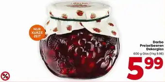 Billa Darbo Preiselbeeren Dekorglas Angebot