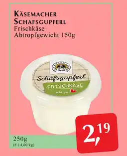 Winkler Markt Käsemacher Schafsgupferl Frischkäse Angebot