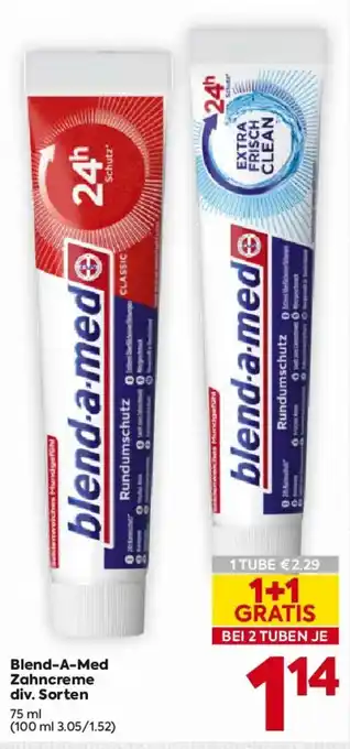Billa Blend-a-Med Zahncreme Angebot