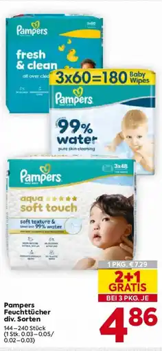 Billa Pampers Feuchttücher Angebot