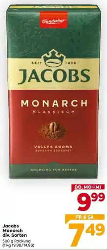 Billa Jacobs Monarch Angebot