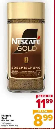Billa Nescafé Gold Angebot
