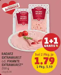 PENNY Radatz Extrawurst od. Pikante Extrawurst Angebot