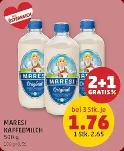 PENNY Maresi Kaffeemilch Angebot