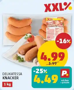 PENNY Delikatessa Knacker Angebot