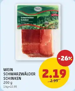 PENNY Wein Schwarzwälder Schinken Angebot
