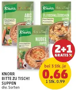PENNY Knorr bitte zu tisch! suppen Angebot