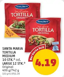 PENNY Santa maria medium 10 stk. od. large 12 stk. Angebot