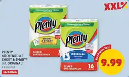 PENNY Plenty küchenrolle short & smart od. original Angebot
