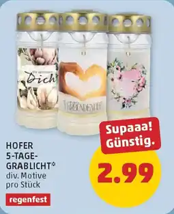 PENNY Hofer 5-tage grablicht Angebot