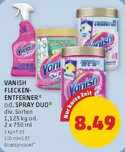 PENNY Vanish fleckenentferner od. spray duo Angebot
