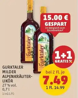 PENNY Gurktaler Milder Alpenkräuter-Likör Angebot
